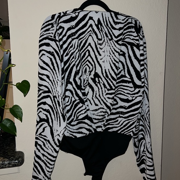 Wild Streak Zebra Bodysuit T14 - Picture 5 of 5